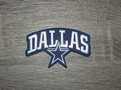 Dallas Cowboys Lettering Football Embroidered Iron On Patch 3.5