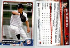 Jacob Lindgren 2015 Topps Pro Debut #77 GCL Yankees