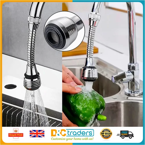 360° Kitchen Tap Aerator Faucet Swivel Diffuser Adapter Sprinkler Spray Filter