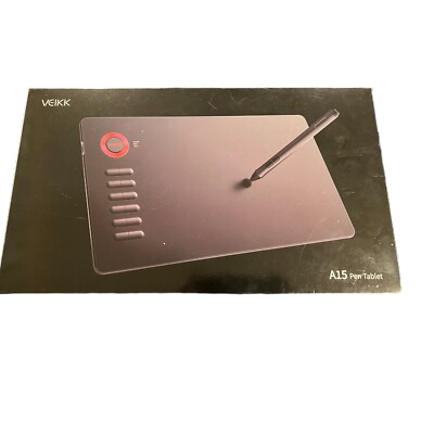 VEIKK A15 Graphic Drawing Tablet 10x6 inch Digital Pen Tablet