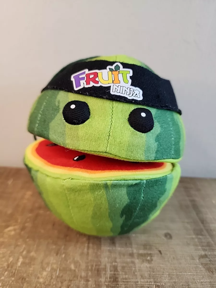 Fruit Ninja Game Watermelon Plush Toy Halfbrick Green Pull-Apart Stuffed  Plushie