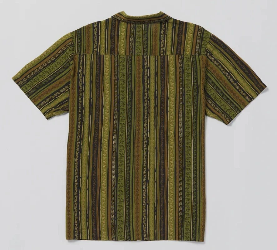 VOLCOM SKATE VITALS SIMON B Men's S/S Woven Shirt - DKA - Medium - NWT - Image 3 of 3