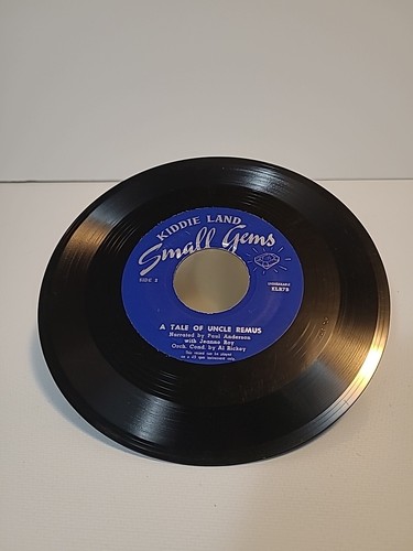 VTG Kiddie Land Records A Tale Of Uncle Remus 45 RPM Vinyl 1950's KLR7 7" - Picture 3 of 6