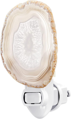 Agate Night Light Agate Slice Light Crystal Nightlight Plug into Wall with Switc