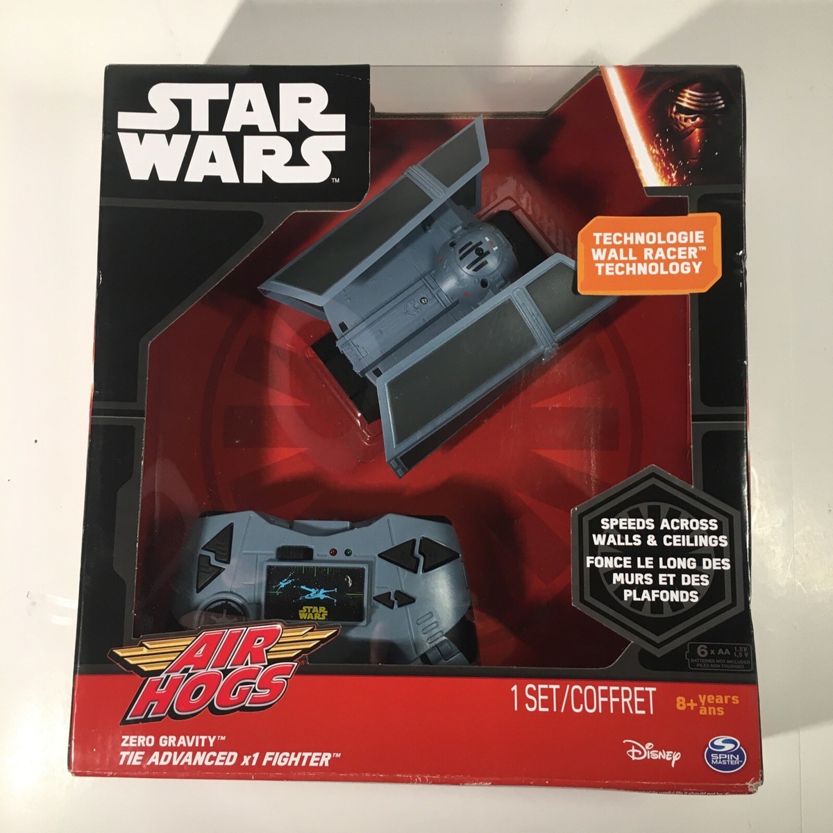 Air Hogs Star Wars Remote Control Zero Gravity TIE Advance X1 RARE