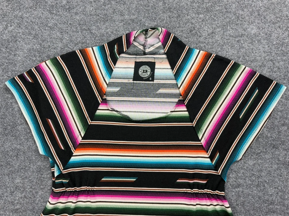 Double D Ranch Serape Top Small Southwestern Western Rodeo Short Sleeve - Image 3 of 4