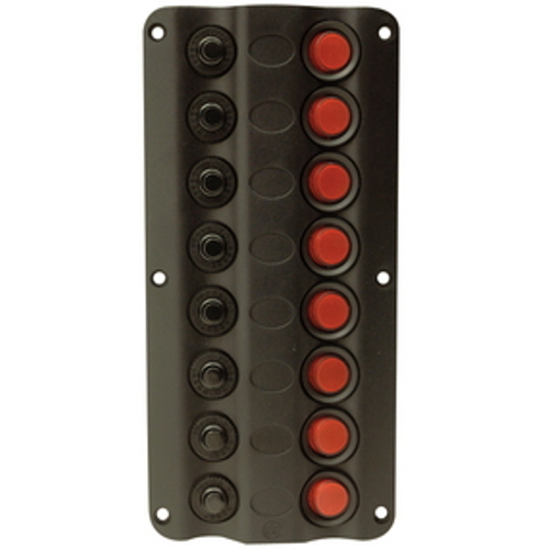 8 Gang LED Circuit Toggle Switch Panel ON/OFF Waterproof For RV Car Marine Boat - Foto 10