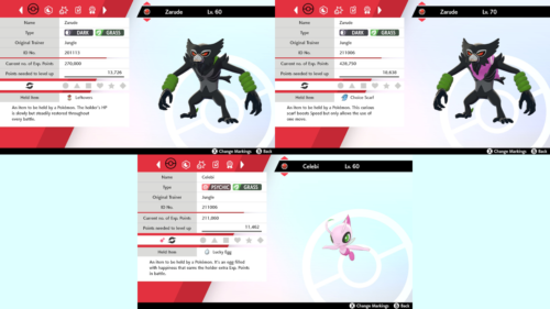 Jungle Zarude + Dada Zarude + Shiny Celebi Event Pokemon [Sword Shield] - Picture 1 of 1