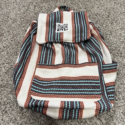 Senor Lopez Backpack from Recycled Fabric Pre-shrunk Multicolor Striped Senor Lopez Backpack from Recycled Fabric Pre-shrunk  main image 3