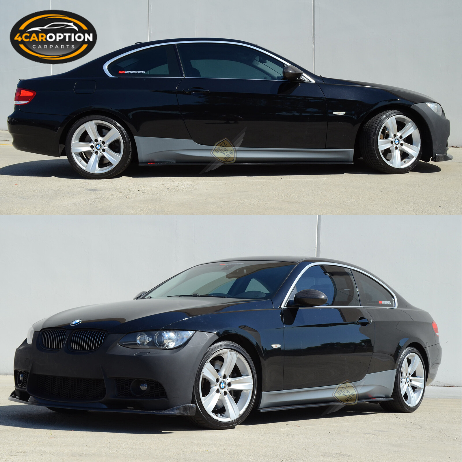Fits 07-13 BMW E92 E93 3-Series 2Dr Side Skirts Rocker Pannel | eBay