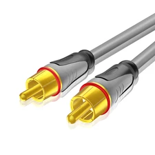 Digital Audio RCA Composite Video Coaxial Cable, 25 Feet Gold Plated RCA to RCA