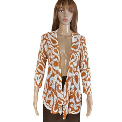 New Chico's Summer Romance Abstract Cardigan Size US S
