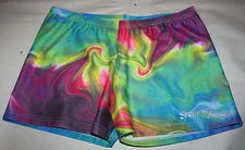 SPOTTERZ VOLLEYBALL SHORTS WOMENS SIZE LARGE TYE-DYED NEW FREE SHIPPING