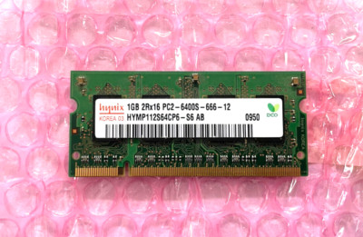 Hynix 1GB 2Rx16 PC2-6400U-666-12 - HYMP112S64CP6-S6 AB Notebook DDR2 SODIMM RAM