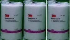 3M Medipore H Soft Cloth Surgical Tape 4" wide by 10 yards 3 Rolls