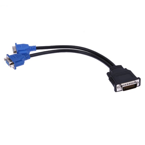 DE DMS-59 Pin Male to 2 VGA 15 Pin Female Splitter Adapter Cable - Bild 6 von 7