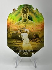 2022 Topps Fire Baseball Luis Robert Gold Minted On Fire #EF-28 White Sox