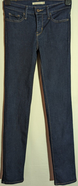 Women's Levi's 312 Shaping Slim Stretch Blue Jeans Size 8 Leg 32" EXC