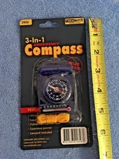 NEW TREKMATE  3 IN 1 EMERGENCY COMPASS 21856