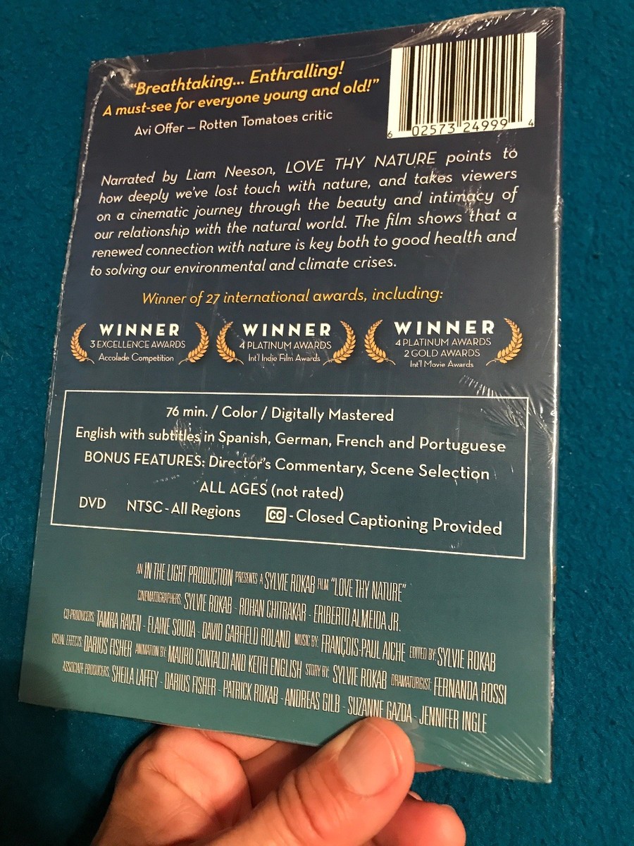 LOVE THY NATURE- Liam Neeson DVD-Sealed Like New-Winner Of 27 Awards