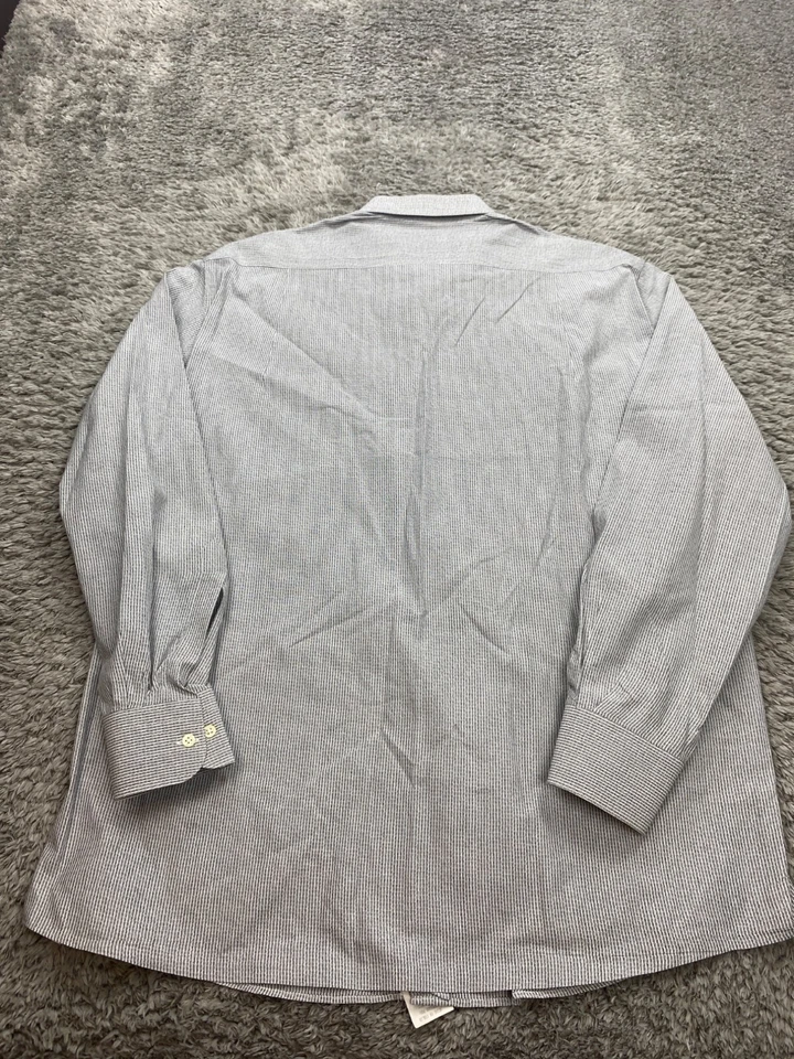 Camisa De Colección Mondo Di Marco Para Hombres Grande Sartoria Aguja Rayas Oxford Hecha en Italia Foto 2 de 4