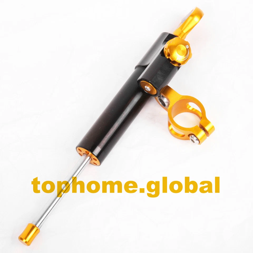 Amortiguador de dirección ajustable universal para Yamaha Honda Ducati Kawasaki Foto 2 de 4