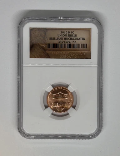 2010 1C UNION SHIELD NGC BRILLIANT UNCIRCULATED