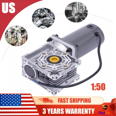 DC24V 120W Worm Gear Reducer Gearbox Electric RV Gear Motor High Torque