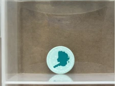 LEGO Parts - Light Aqua Tile, Round 2 x 2 Elsa Silhouette - No 14769 - QTY 1