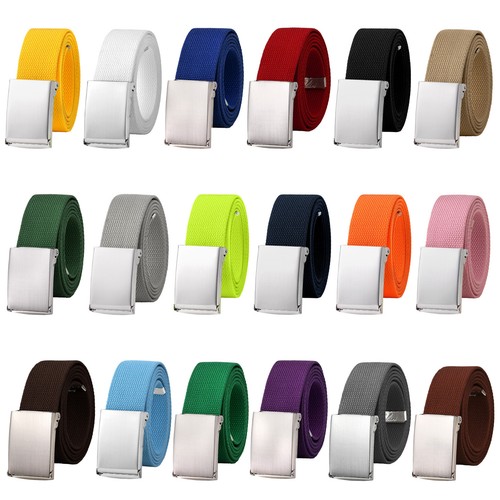 Falari 18 pcs Mixed Canvas Web Belt Adjustable Size Cut to Fit Golf Belt - Picture 2 of 14