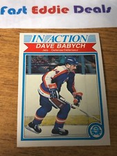 O-PEE-CHEE NHL HOCKEY DAVE BABYCH IN ACTION 1982-83  CARD 376 WINNIPEG JETS 