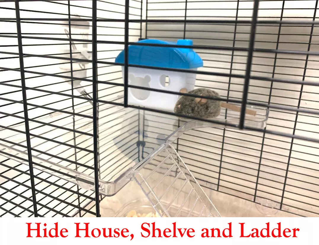 3 Tiers Large Acrylic Clear Hamster Habitat Guinea Pig Rodent Rat