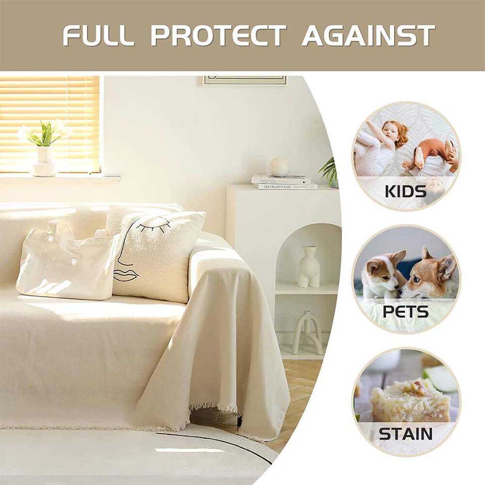 Polyester Bohemian Throw Couch Lounge Sofa Blanket Bed Two Sides Large Cover - image 4 of 4