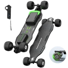 Electric Skateboard for Adults ＆Teens Longboard with Removable Battery & Remote