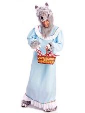 Forum Novelties Adult OSFA GRANNY WOLF Little Red Riding Hood Plush COSTUME EUC