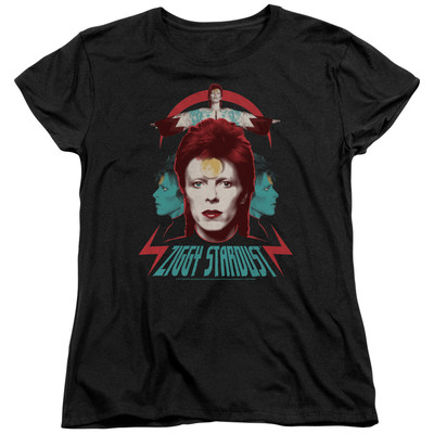 DAVID BOWIE ZIGGY HEADS Women & Junior Graphic Band Tee Shirt and SM-2XL