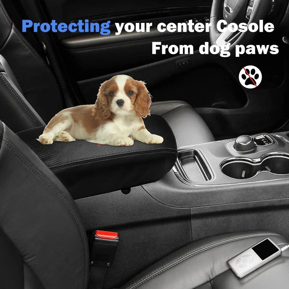 INTGET para Dodge Durango Accesorios 2011-2020 Coche Consola Central Apoyabrazos Cubierta Foto 3 de 4