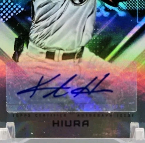 2020 Topps Fire KESTON HIURA Fire Autograph Auto Milwaukee Brewers #FA-KH MLB - Image 3 of 4