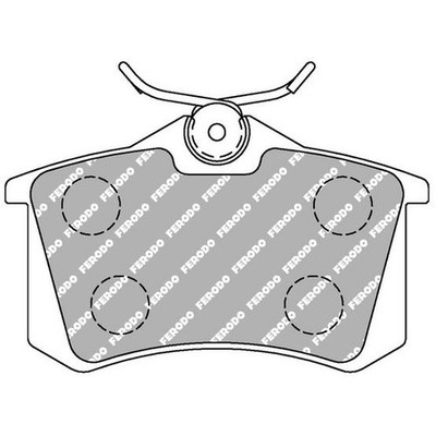 Satz Bremsbeläge 24181328 Bremsklötze hinten für Citroen C2 JM JG C3 1 FC 2 S