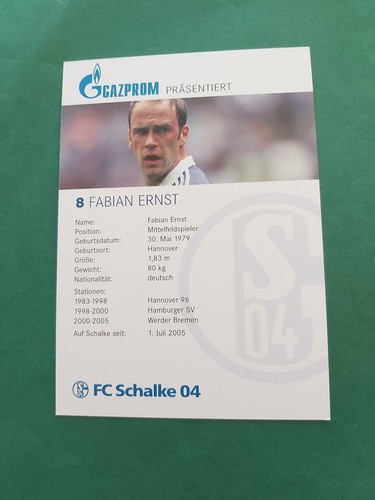 FC Schalke 04 , F. Ernst ,Autogrammkarte, Fussball - Picture 2 of 2