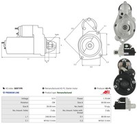 As-Pl Anlasser Starter 1.7 Kw FüR Mercedes-Benz C-Klasse T-Model S205 A M G GLC