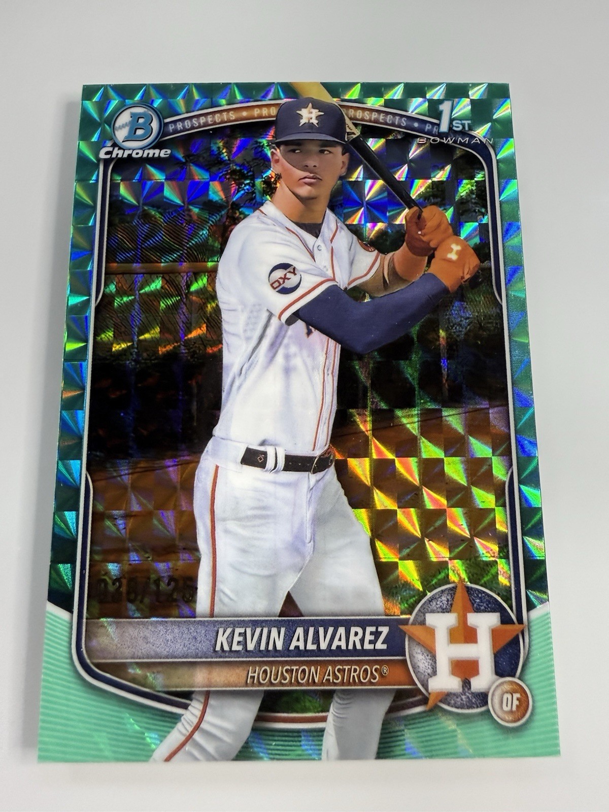 2025 Bowman Chrome | Kevin Alvarez 1st Bowman Aqua Geometric /125 #BCP-227