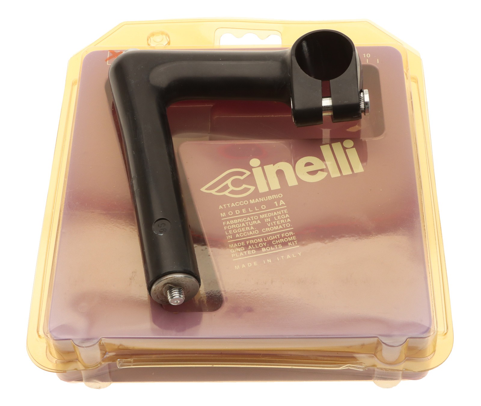 Cinelli 1 1A 222mm Quill Stem 95mm 264mm Clamp Black -17 1A NEW NIB NOS 28990₽