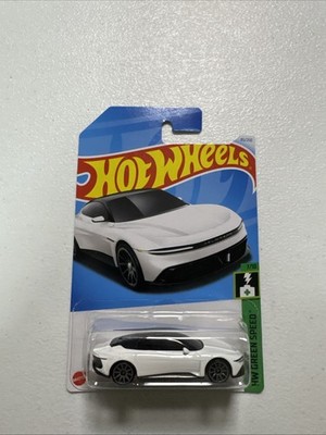 Hot Wheels Custom Delorean Alpha5 Real Riders Wheel Swap White Green Speed