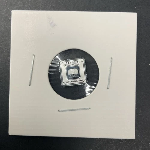 1 Gram Silver Bar GEIGER Original .999 fine Loose