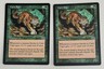 2x Cave Tiger - MTG - Urza's Saga - ENGLISH - ©1998 M/NM