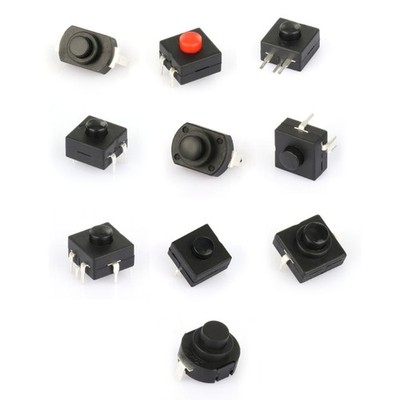 5xSmall Size Durable Flashlight Lamp Button Switch Mini Lock Switch Push Button