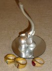interesting long tail cat jeweler men or woman ring holder doll — photo 1