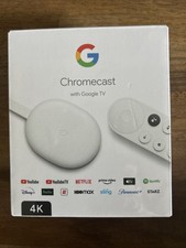 Google Chromecast with Google TV 4K UHD Media Streamer - Snow for