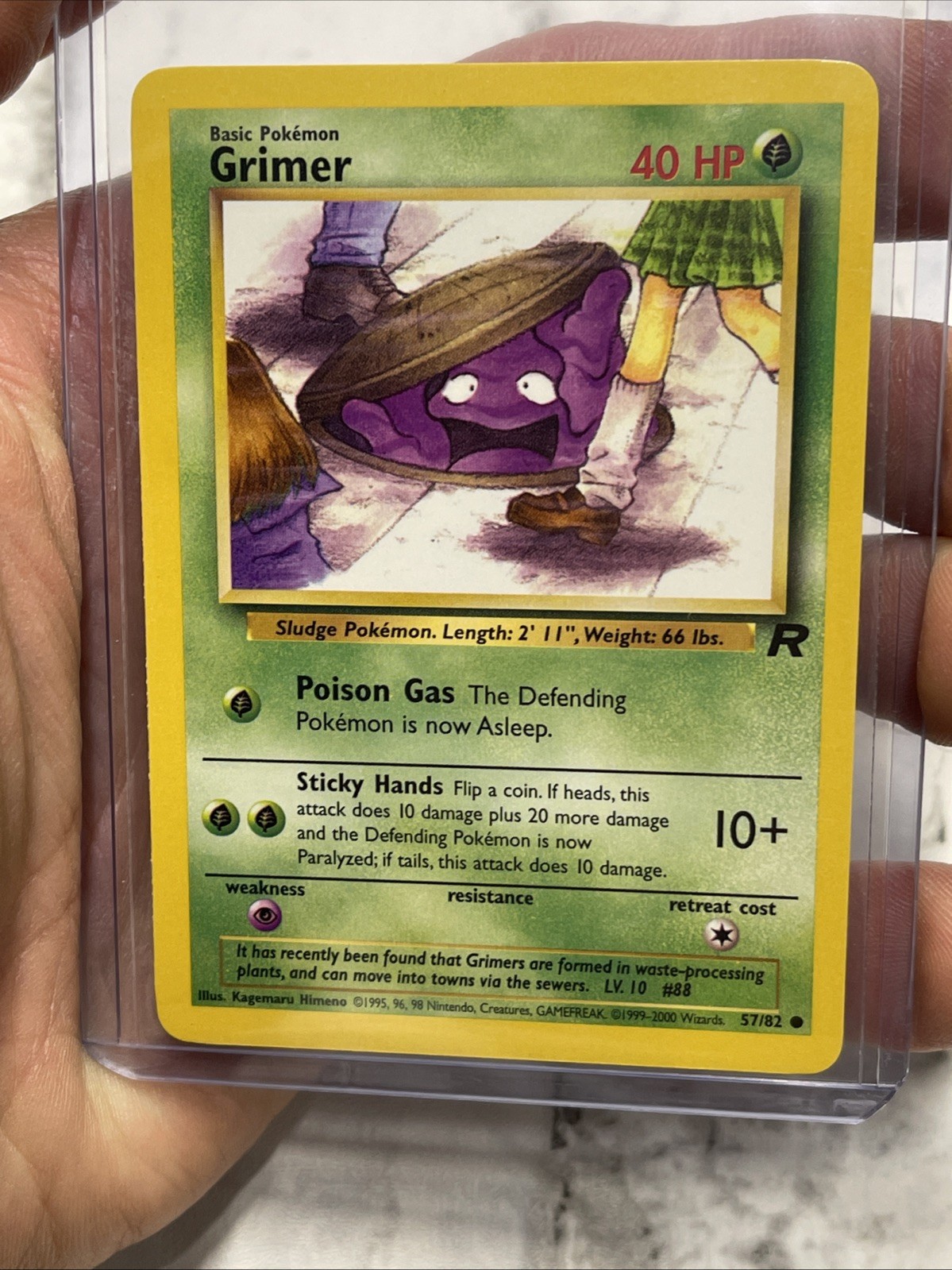 Pokémon TCG - GRIMER 57/82 - Team Rocket (2000) WOTC - Pokemon Vintage NM/MT
